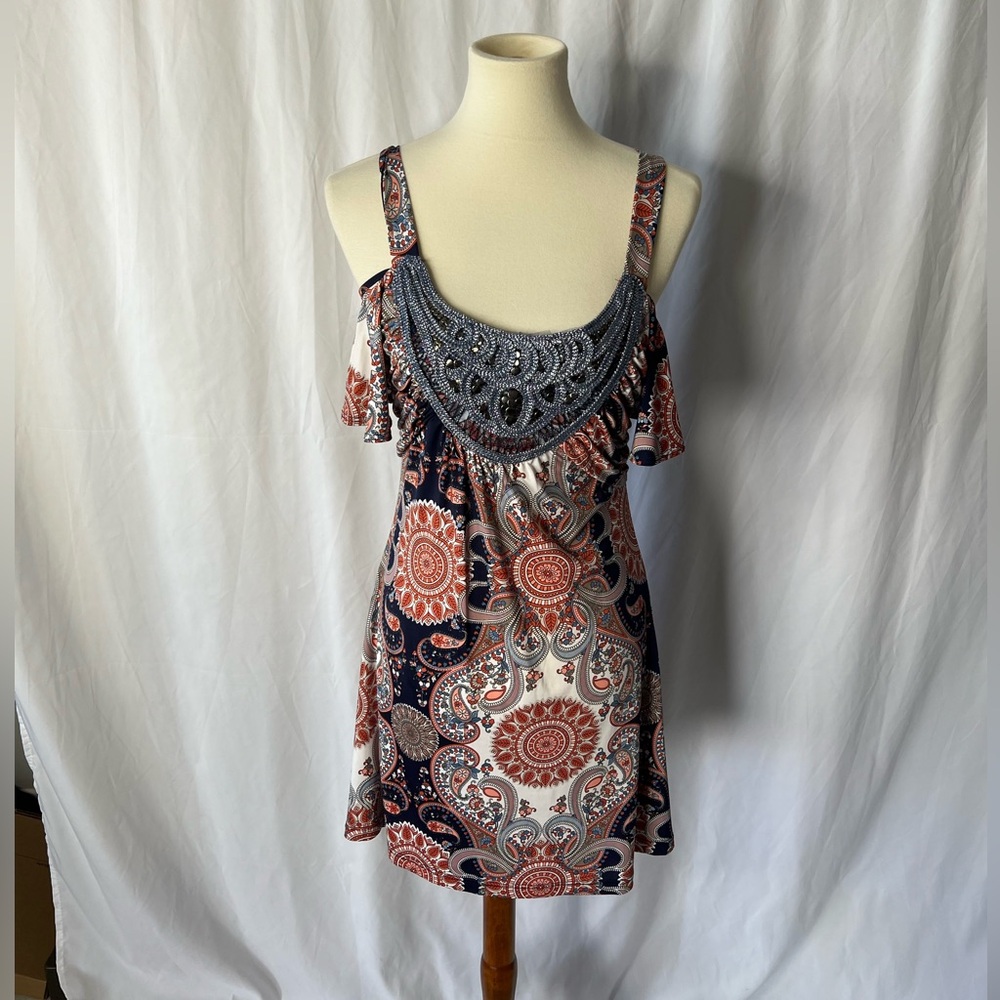 VENUS Print Mini Dress - size Medium